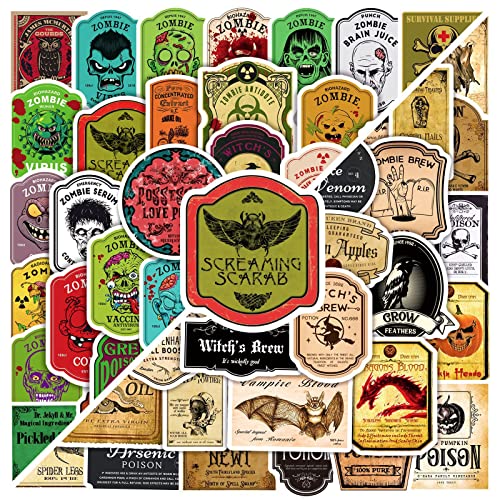 AUCEKO 100 Stück Vintage Etikett Aufkleber Pack Vintage Potion Labels Sticker Set wasserdichte Vinyl Sticker für Laptop Kinder Autos Motorrad Fahrrad Skateboard Gepäck Koffer Computer Aufkleber Decal AUCEKO 100 Stück Vintage Etikett Aufkleber Pack Vintage Potion Labels Sticker Set wasserdichte Vinyl Sticker für Laptop Kinder Autos Motorrad Fahrrad Skateboard Gepäck Koffer Computer Aufkleber Decal von AUCEKO