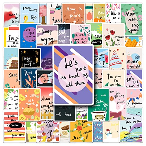 50 Stück Encouragement Cards Aufkleber Pack Inspirierende Sticker Set Wasserdichte Vinyl Sticker für Laptop Kinder Autos Motorrad Fahrrad Skateboard Gepäck Koffer Computer Aufkleber Graffiti Decal 50 Stück Encouragement Cards Aufkleber Pack Inspirierende Sticker Set Wasserdichte Vinyl Sticker für Laptop Kinder Autos Motorrad Fahrrad Skateboard Gepäck Koffer Computer Aufkleber Graffiti Decal von AUCEKO