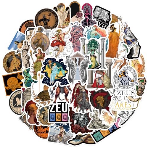 50 Stück Greek Mythology Aufkleber Pack Griechischer Mythos Sticker Set wasserdichte Vinyl Sticker für Laptop Kinder Autos Motorrad Fahrrad Skateboard Gepäck Koffer Computer Aufkleber Graffiti Decal 50 Stück Greek Mythology Aufkleber Pack Griechischer Mythos Sticker Set wasserdichte Vinyl Sticker für Laptop Kinder Autos Motorrad Fahrrad Skateboard Gepäck Koffer Computer Aufkleber Graffiti Decal von AUCEKO