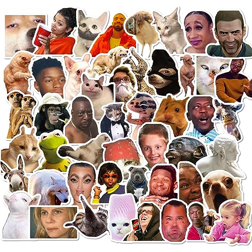 AUCEKO 50 Stück Meme Aufkleber Pack Meme Sticker Set wasserdichte Vinyl Sticker für Laptop Kinder Autos Motorrad Fahrrad Skateboard Gepäck Koffer Computer Aufkleber Graffiti Decal AUCEKO 50 Stück Meme Aufkleber Pack Meme Sticker Set wasserdichte Vinyl Sticker für Laptop Kinder Autos Motorrad Fahrrad Skateboard Gepäck Koffer Computer Aufkleber Graffiti Decal von AUCEKO