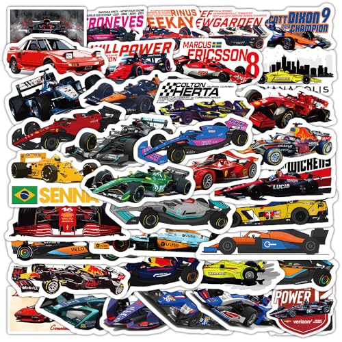 50 Stück Rennen Aufkleber Pack Sportwagen Sticker Set wasserdichte Vinyl Sticker für Laptop Kinder Autos Motorrad Fahrrad Skateboard Gepäck Koffer Computer Aufkleber Graffiti Decal 50 Stück Rennen Aufkleber Pack Sportwagen Sticker Set wasserdichte Vinyl Sticker für Laptop Kinder Autos Motorrad Fahrrad Skateboard Gepäck Koffer Computer Aufkleber Graffiti Decal von AUCEKO