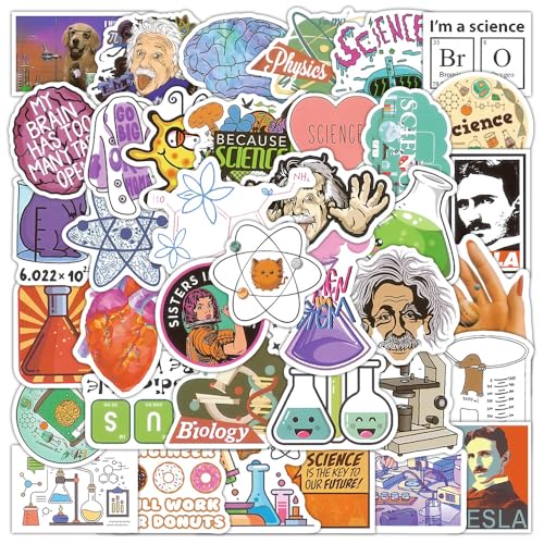 50 Stück Student Wissenschaftlich Labor Aufkleber Pack Physik Sticker Set wasserdichte Vinyl Sticker für Laptop Kinder Autos Motorrad Fahrrad Skateboard Gepäck Koffer Computer Aufkleber Graffiti Decal 50 Stück Student Wissenschaftlich Labor Aufkleber Pack Physik Sticker Set wasserdichte Vinyl Sticker für Laptop Kinder Autos Motorrad Fahrrad Skateboard Gepäck Koffer Computer Aufkleber Graffiti Decal von AUCEKO