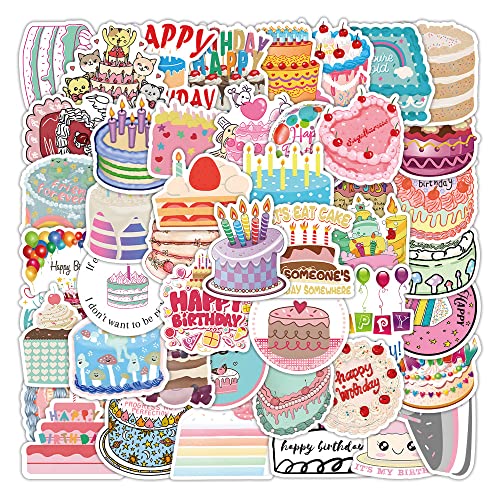 AUCEKO 100 Stück Geburtstagstorte Aufkleber Pack Torten Sticker Set wasserdichte Vinyl Sticker für Laptop Kinder Autos Motorrad Fahrrad Skateboard Gepäck Koffer Computer Aufkleber Graffiti Decal AUCEKO 100 Stück Geburtstagstorte Aufkleber Pack Torten Sticker Set wasserdichte Vinyl Sticker für Laptop Kinder Autos Motorrad Fahrrad Skateboard Gepäck Koffer Computer Aufkleber Graffiti Decal von AUCEKO