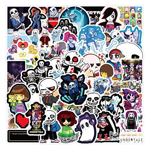 AUCEKO 50 Stück Aufkleber Pack Hot Game Undertale Sticker Set wasserdichte Vinyl Sticker für Laptop Kinder Autos Motorrad Fahrrad Skateboard Gepäck Koffer Computer Aufkleber Graffiti Decal AUCEKO 50 Stück Aufkleber Pack Hot Game Undertale Sticker Set wasserdichte Vinyl Sticker für Laptop Kinder Autos Motorrad Fahrrad Skateboard Gepäck Koffer Computer Aufkleber Graffiti Decal von AUCEKO