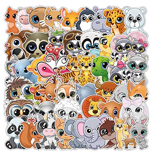 AUCEKO 50 Stück Großäugige Tiere Aufkleber Pack Tiere Sticker Set wasserdichte Vinyl Sticker für Laptop Kinder Autos Motorrad Fahrrad Skateboard Gepäck Koffer Computer Aufkleber Graffiti Decal AUCEKO 50 Stück Großäugige Tiere Aufkleber Pack Tiere Sticker Set wasserdichte Vinyl Sticker für Laptop Kinder Autos Motorrad Fahrrad Skateboard Gepäck Koffer Computer Aufkleber Graffiti Decal von AUCEKO