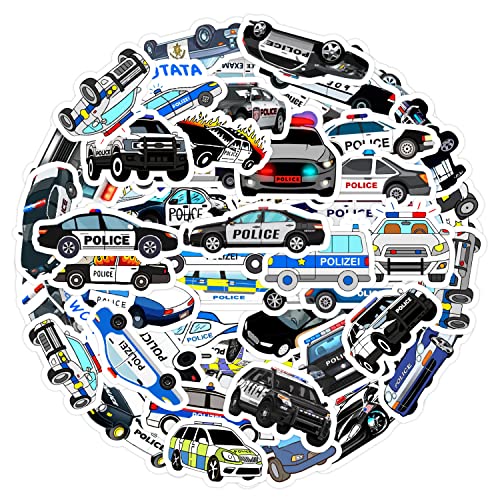 AUCEKO 50 Stück Polizeiautos Aufkleber Pack Police Cars Sticker Set wasserdichte Vinyl Sticker für Laptop Kinder Autos Motorrad Fahrrad Skateboard Gepäck Koffer Computer Aufkleber Graffiti Decal AUCEKO 50 Stück Polizeiautos Aufkleber Pack Police Cars Sticker Set wasserdichte Vinyl Sticker für Laptop Kinder Autos Motorrad Fahrrad Skateboard Gepäck Koffer Computer Aufkleber Graffiti Decal von AUCEKO