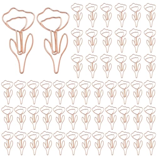 AUEAR, 100 Stück Büroklammern in Blumenform, Metall, lustige Lesezeichen, Planer, Klammer, Büroklammern für Bürobedarf AUEAR, 100 Stück Büroklammern in Blumenform, Metall, lustige Lesezeichen, Planer, Klammer, Büroklammern für Bürobedarf von AUEAR