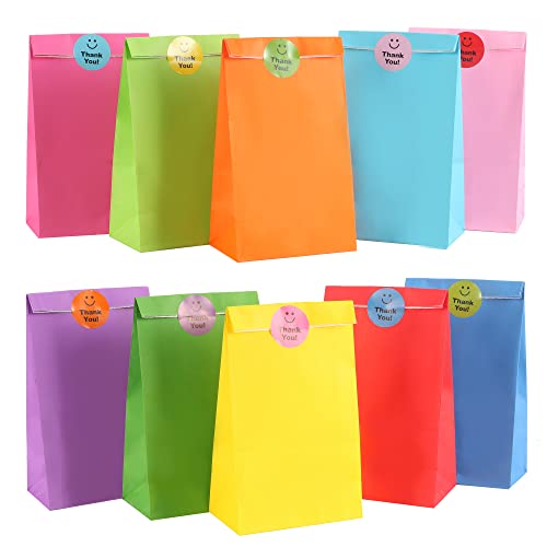 Papiertüten Bonbon Geschenktüten, 20 Stück Bunte Kraftpapier Goodies Geschenktüten mit 20 Stickern zum Verpacken von Geschenken, DIY, Hochzeit, Kindergeburtstag, Weihnachten Osterfeiern Papiertüten Bonbon Geschenktüten, 20 Stück Bunte Kraftpapier Goodies Geschenktüten mit 20 Stickern zum Verpacken von Geschenken, DIY, Hochzeit, Kindergeburtstag, Weihnachten Osterfeiern von AUERVO