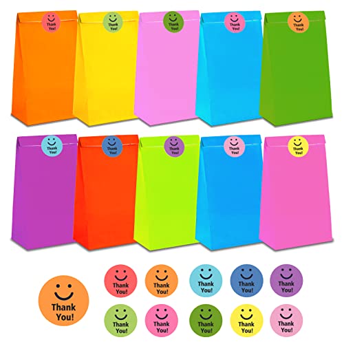 Papiertüten Süßigkeiten Geschenktüten, 40 Stück Bunte Kraftpapier Goodies Geschenktüten mit 40 Stickern zum Verpacken von Geschenken, Party Goody Treat, Hochzeit, Kindergeburtstag, Weihnachten Papiertüten Süßigkeiten Geschenktüten, 40 Stück Bunte Kraftpapier Goodies Geschenktüten mit 40 Stickern zum Verpacken von Geschenken, Party Goody Treat, Hochzeit, Kindergeburtstag, Weihnachten von AUERVO