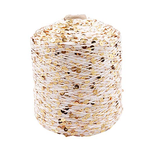 AUFWH Baumwollgarn Für Häkeln 50G / Ball / 140M Baumwollgarn 6 / 3Mm Spezielles Paillettengarn Bekleidungszubehör Puppenstrickgarn-09_2 Stücke AUFWH Baumwollgarn Für Häkeln 50G / Ball / 140M Baumwollgarn 6 / 3Mm Spezielles Paillettengarn Bekleidungszubehör Puppenstrickgarn-09_2 Stücke von AUFWH