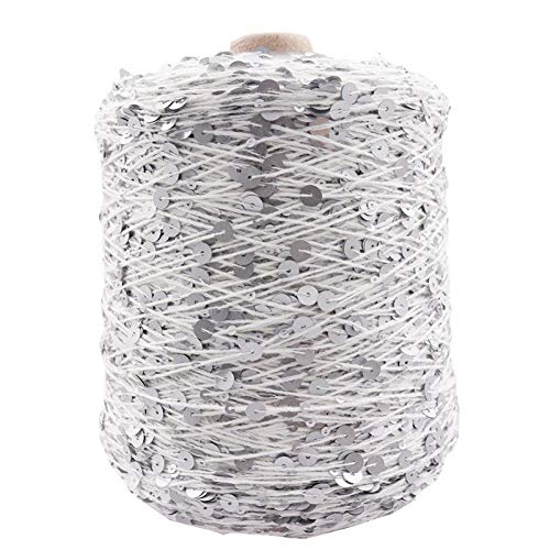 AUFWH Baumwollgarn 50g/140m Paillettengarn 6/3mm Bekleidungszubehör Puppenstrickgarn - 12_1 Stück AUFWH Baumwollgarn 50g/140m Paillettengarn 6/3mm Bekleidungszubehör Puppenstrickgarn - 12_1 Stück von AUFWH