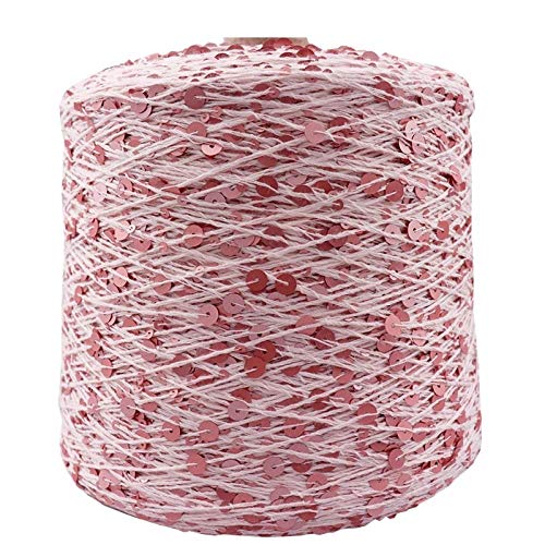 AUFWH Baumwollgarn 50g/140m Paillettengarn Rosa 6/3mm Bekleidungszubehör Puppenstrickgarn AUFWH Baumwollgarn 50g/140m Paillettengarn Rosa 6/3mm Bekleidungszubehör Puppenstrickgarn von AUFWH
