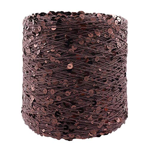 AUFWH Baumwollgarn 50g/140m Paillettengarn 6/3mm Spezielles Garn für Bekleidungszubehör und Puppenstrickgarn - 27_1 Stück AUFWH Baumwollgarn 50g/140m Paillettengarn 6/3mm Spezielles Garn für Bekleidungszubehör und Puppenstrickgarn - 27_1 Stück von AUFWH