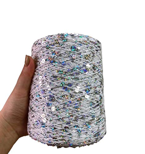AUFWH Baumwollgarn Für Häkeln 50G / Ball / 140M Baumwollgarn 6 / 3Mm Spezielles Paillettengarn Bekleidungszubehör Puppenstrickgarn-03_2 Stücke AUFWH Baumwollgarn Für Häkeln 50G / Ball / 140M Baumwollgarn 6 / 3Mm Spezielles Paillettengarn Bekleidungszubehör Puppenstrickgarn-03_2 Stücke von AUFWH