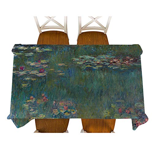 AUFWH Tisch Decken Monet-Sur-Seine Dekorative Malerei wasserdichte Leinentischdecke Dicke Rechteckige Esstischabdeckung Couchtischdecke-08_100 * 140 cm von AUFWH