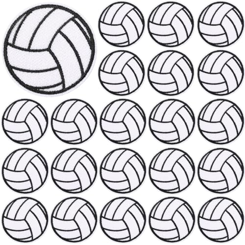 30 Stück Volleyball-Flicken zum Aufbügeln, bestickt, zum Aufnähen, Reparatur-Flicken für Kleidung, Jacken, Jeans, Hosen, Kleid, Rucksack, Hut 30 Stück Volleyball-Flicken zum Aufbügeln, bestickt, zum Aufnähen, Reparatur-Flicken für Kleidung, Jacken, Jeans, Hosen, Kleid, Rucksack, Hut von AUGSUN