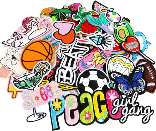 AUGSUN Aufnäher Patches, 36 Stück Patches zum Aufbügeln DIY Aufnäher zum Aufbügeln Zufällig Flicken zum Aufbügeln Kinder Bügelbilder für Rucksäcke Hosen Kleidung Jeans Jacken Hüte AUGSUN Aufnäher Patches, 36 Stück Patches zum Aufbügeln DIY Aufnäher zum Aufbügeln Zufällig Flicken zum Aufbügeln Kinder Bügelbilder für Rucksäcke Hosen Kleidung Jeans Jacken Hüte von AUGSUN