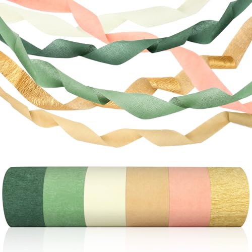 AUGSUN Krepppapier Deko, 6 Rollen Krepppapier Bunt Crepe Papier Krepppapier Luftschlangen für Hochzeite Geburtstag Party Hintergrund Dekorationen AUGSUN Krepppapier Deko, 6 Rollen Krepppapier Bunt Crepe Papier Krepppapier Luftschlangen für Hochzeite Geburtstag Party Hintergrund Dekorationen von AUGSUN