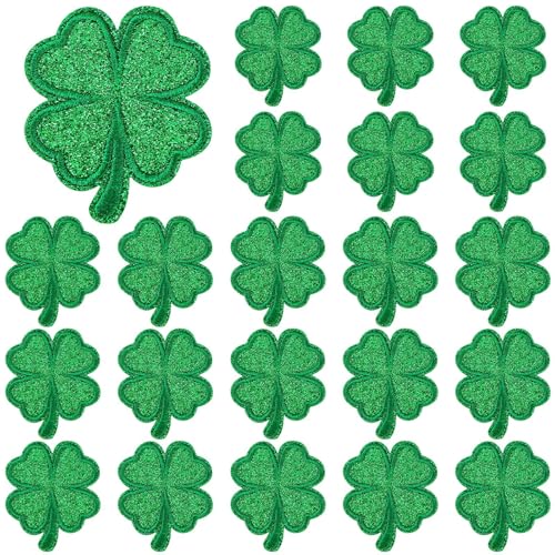 Glitzernde Kleeblatt-Flicken zum Aufbügeln, St. Patrick's Day, Kleidung, bestickt, grün, vierblättriges Kleeblatt, zum Aufnähen, Reparatur-Flicken für Kleidung, Jacken, Jeans, Hosen, Kleid, Rucksack, Glitzernde Kleeblatt-Flicken zum Aufbügeln, St. Patrick's Day, Kleidung, bestickt, grün, vierblättriges Kleeblatt, zum Aufnähen, Reparatur-Flicken für Kleidung, Jacken, Jeans, Hosen, Kleid, Rucksack, von AUGSUN