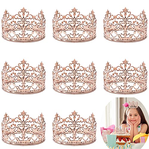 8 Stück Kronen-Tortenaufsatz Roségold Zarte Kuchendekoration Königliche Prinzessin Prinz Thema Krone Mini Tiara Tortenaufsatz für Babyparty Geburtstag Party Kuchen Dekor Tafelaufsätze Kuchen Top Dekor Fotoshooting Requisite 8 Stück Kronen-Tortenaufsatz Roségold Zarte Kuchendekoration Königliche Prinzessin Prinz Thema Krone Mini Tiara Tortenaufsatz für Babyparty Geburtstag Party Kuchen Dekor Tafelaufsätze Kuchen Top Dekor Fotoshooting Requisite von AUGXIXI