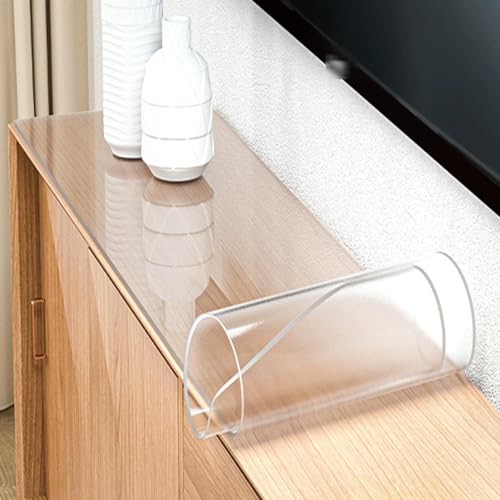 Esstisch Zuhause Tischfolie Tischdecke,Transparente 2mm PVC Tischschutz Folie Durchsichtig,Tischschutzfolie,Tisch Schutzfolie für Küche Esszimmer Abwaschbar von AUJLKJOUV