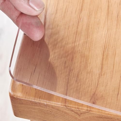 Tischdecke Rechteck Transparent,2.0mm PVC Durchsichtig Tischfolie Wasserdicht Tischschutz Folie für Küche Tisch Esstisch Zuhause,Esszimmer,nach maß Tischdecke Rechteck Transparent,2.0mm PVC Durchsichtig Tischfolie Wasserdicht Tischschutz Folie für Küche Tisch Esstisch Zuhause,Esszimmer,nach maß von AUJLKJOUV