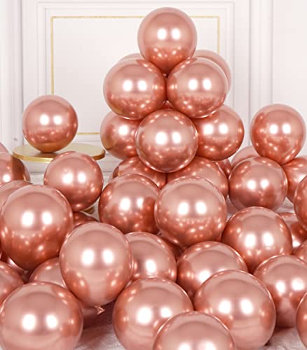 AULE Kleine Luftballons Rosegold Metallic: 50 Stück 5 Zoll Luftballon Klein Rose Gold Helium Ballons Latex Ballon für Baby Shower Graduation Geburtstag Deko AULE Kleine Luftballons Rosegold Metallic: 50 Stück 5 Zoll Luftballon Klein Rose Gold Helium Ballons Latex Ballon für Baby Shower Graduation Geburtstag Deko von AULE