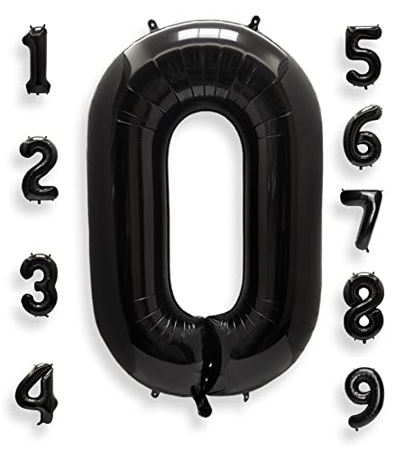 AULE Luftballon Zahl 0 Schwarz: XXL 101 cm Zahlen Folienballon Geburtstag Schwarze 0 Jahre 40 Zoll Helium Ballon Kinder Junge Mädchen Zahlenballon für Babyparty Jubiläum Deko AULE Luftballon Zahl 0 Schwarz: XXL 101 cm Zahlen Folienballon Geburtstag Schwarze 0 Jahre 40 Zoll Helium Ballon Kinder Junge Mädchen Zahlenballon für Babyparty Jubiläum Deko von AULE