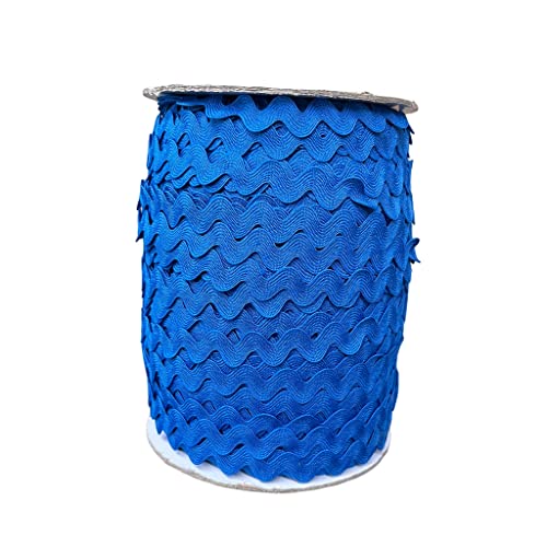 AUNHIRU Rick Rack Trim Mehrzweck-Bordüre Dekorative Zierleiste zum Basteln und Nähen von Kleidung, DIY-Karten, Geschenkverpackung, 9,4 m (Blau) von AUNHIRU