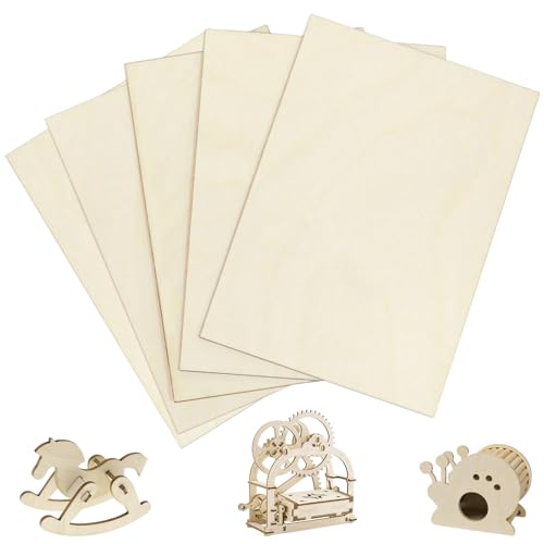 AUNHOKE 5pcs Sperrholzplatte 2mm 30x20cm Sperrholz Pappelsperrholzplatten für Modellbau Brandmalerei Cricut Bastelholzplatten und Lasergraviertauglich AUNHOKE 5pcs Sperrholzplatte 2mm 30x20cm Sperrholz Pappelsperrholzplatten für Modellbau Brandmalerei Cricut Bastelholzplatten und Lasergraviertauglich von AUNHOKE