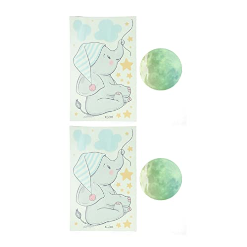 2 Set Leuchtende Elefanten-Wandaufkleber, Im Dunkeln Leuchtender Mond, Niedlicher Elefant, Wandtattoo, DIY, Kinderzimmer, für Schlafzimmer, Wohnzimmer, Deckendekoration, Kindergeschenk, Begleiten Sie 2 Set Leuchtende Elefanten-Wandaufkleber, Im Dunkeln Leuchtender Mond, Niedlicher Elefant, Wandtattoo, DIY, Kinderzimmer, für Schlafzimmer, Wohnzimmer, Deckendekoration, Kindergeschenk, Begleiten Sie von AUNMAS