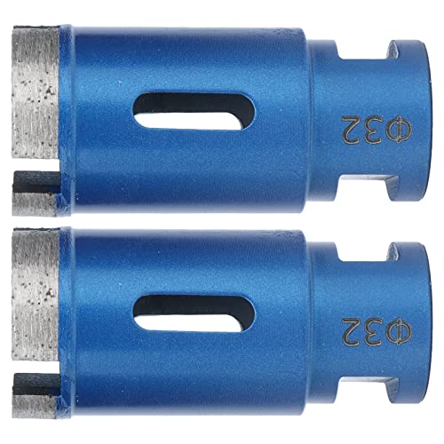 2 Stück Stabiler Blauer Marmor-Lochöffner, 32 Mm Bohrer für Granit, Keramikfliesen, Beton – Lochsägen-Set für Schnelles und Festes Bohren 2 Stück Stabiler Blauer Marmor-Lochöffner, 32 Mm Bohrer für Granit, Keramikfliesen, Beton – Lochsägen-Set für Schnelles und Festes Bohren von AUNMAS