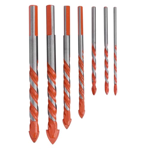 3-12 Mm Keramikfliesen Bohrbit mit Hochgeschwindigkeits-Stahl-U-förmigen Spiralspurmitte-Bohrer für Glaskeramikfliesen Plastikholz 7 Stcs für -Enthusiasten 3-12 Mm Keramikfliesen Bohrbit mit Hochgeschwindigkeits-Stahl-U-förmigen Spiralspurmitte-Bohrer für Glaskeramikfliesen Plastikholz 7 Stcs für -Enthusiasten von AUNMAS