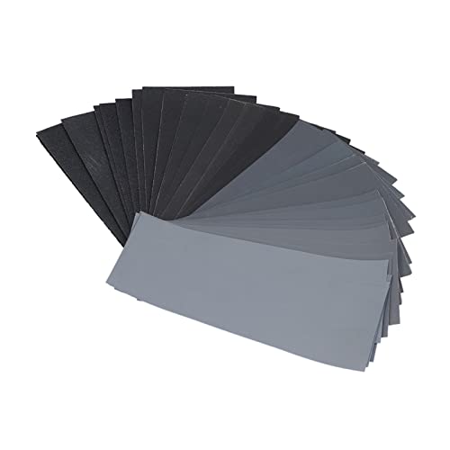 AUNMAS 120 Bis 3000 Körnigem Sandpapier Trockenes Nass -Set -Kit, Ausgezeichneter Schleifeffekt für Holzmetall, Leicht zu Tragen, 42 Stcs Sandpapier (Set von 42 Teilen) von AUNMAS