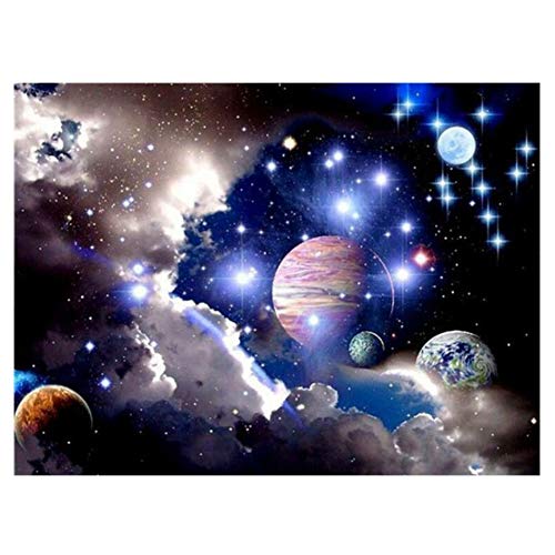 AUNMAS DIY Diamant Malerei Sternenhimmel 5D Vollbohrer Kristall Stickerei Kit für Zuhause Wohnzimmer Wand-Dekor von AUNMAS