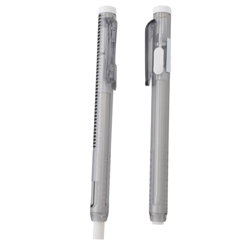 Einziehbarer Mechanischer Radierstift, 2 Einziehbare Radierstifte mit 10 Radiergummi-Nachfüllungen für Schulbüro, Lehrer, Schüler Einziehbarer Mechanischer Radierstift, 2 Einziehbare Radierstifte mit 10 Radiergummi-Nachfüllungen für Schulbüro, Lehrer, Schüler von AUNMAS