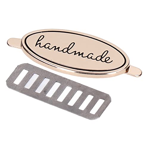 Handgefertigte Etiketten, Umweltfreundlich, Exquisites Etikett für DIY-Taschen, Geldbörsen, 5 Sets, Vielseitig Einsetzbar für Bastelliebhaber (Hell Gold) von AUNMAS