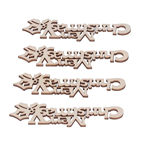 Mini-Weihnachtsholzscheiben, Stabile Buchstabenform, Ornament für Feiertags-DIY-Bastelarbeiten, Ideal für Familie und Freunde Mini-Weihnachtsholzscheiben, Stabile Buchstabenform, Ornament für Feiertags-DIY-Bastelarbeiten, Ideal für Familie und Freunde von AUNMAS