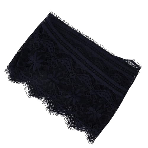 Modische Beige Stickerei-Spitze, DIY-Kleidung, Basteln, Stoff, Dekorative Kleidung, Weiche, Bequeme Spitzendekoration für Haarschmuck (Farbe 1 Marineblau) von AUNMAS