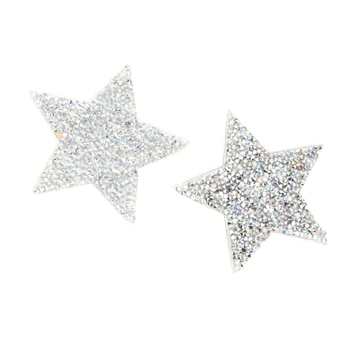 Strass-Stern-Applikation, Atemberaubender Aufnäher Zum Aufbügeln für Kleider, Schuhe, Taschen, Hüte, 10 Stück, Verzierung für Hochzeitskleider, Schuhe, Bekleidungszubehör (8 cm Strass-Stern-Applikation, Atemberaubender Aufnäher Zum Aufbügeln für Kleider, Schuhe, Taschen, Hüte, 10 Stück, Verzierung für Hochzeitskleider, Schuhe, Bekleidungszubehör (8 cm von AUNMAS