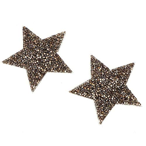 Strass-Stern-Applikation, Atemberaubender Aufnäher Zum Aufbügeln für Kleider, Schuhe, Taschen, Hüte, 10 Stück, Verzierung für Hochzeitskleider, Schuhe, Bekleidungszubehör (8 cm Strass-Stern-Applikation, Atemberaubender Aufnäher Zum Aufbügeln für Kleider, Schuhe, Taschen, Hüte, 10 Stück, Verzierung für Hochzeitskleider, Schuhe, Bekleidungszubehör (8 cm von AUNMAS