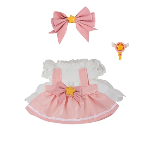 17 cm Puppenkleidung, kompatibel mit Labubu, 17 cm, niedliche Puppenkleidung, geeignet für Labubu-Puppen-Zubehör, verkleiden Sie sich Kleidung für Labubu-Plüschpuppe (ohne Puppe) von AUNVITO