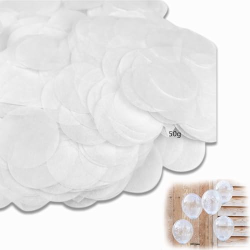 5 Packungen biologisch abbaubares Konfetti Hochzeit Konfetti Geburtstag Konfetti für Luftballons Feier Babyparty Party Zeremonie Geburtstag Deko Jubiläum (50g) von AUPERTO