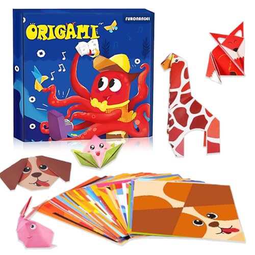 AUPERTO Origami-Set für Kinder, 108 Blatt Papier mit 54 Mustern mit Anleitungsbuch, DIY-Kunst- und Bastelprojekte, Aktivität, Anfänger, Kindertagsgeschenk, Kinder, Jungen, Mädchen AUPERTO Origami-Set für Kinder, 108 Blatt Papier mit 54 Mustern mit Anleitungsbuch, DIY-Kunst- und Bastelprojekte, Aktivität, Anfänger, Kindertagsgeschenk, Kinder, Jungen, Mädchen von AUPERTO