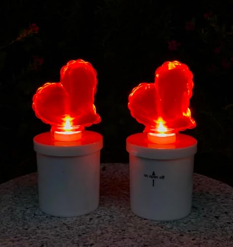 AURUM LED Herz-Kerzen, 2er-Set, Romantische Dekobeleuchtung, rot leuchtenden Herz AURUM LED Herz-Kerzen, 2er-Set, Romantische Dekobeleuchtung, rot leuchtenden Herz von AURUM