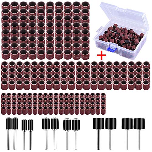 AUSTOR 252 Stück Schleifhülse Satz mit Frei Box Einschließlich 240 Stück teilig Schleifen Bands and 12 Stück Schleifwalze for Dremel Drehwerkzeug AUSTOR 252 Stück Schleifhülse Satz mit Frei Box Einschließlich 240 Stück teilig Schleifen Bands and 12 Stück Schleifwalze for Dremel Drehwerkzeug von AUSTOR