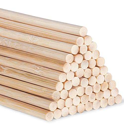Bambusstäbe zum Basteln, 30,5 cm, lange Holzstäbchen für Heimwerker, 55 Stück 6mm / 0.25inch holz Bambusstäbe zum Basteln, 30,5 cm, lange Holzstäbchen für Heimwerker, 55 Stück 6mm / 0.25inch holz von AUSYDE