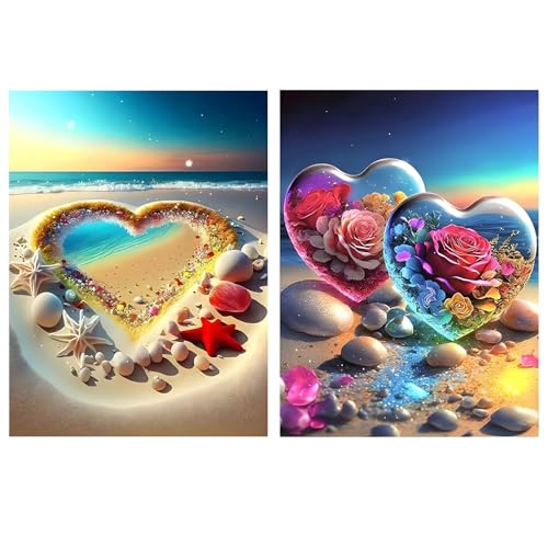 AUSYIWI Diamant Malerei 2er Set - DIY 5D Diamond Painting Bilder, Komplettes Full Drill Set mit Zubehör, Perfekt für Erwachsene und Kinder, 30x40 cm Wanddekoration für Zuhause & Büro AUSYIWI Diamant Malerei 2er Set - DIY 5D Diamond Painting Bilder, Komplettes Full Drill Set mit Zubehör, Perfekt für Erwachsene und Kinder, 30x40 cm Wanddekoration für Zuhause & Büro von AUSYIWI