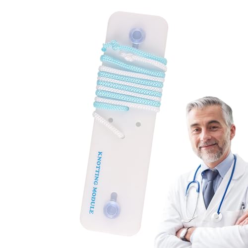 AUTOECHO Knotenbindkarten, Knotenbindungs ​​-Kit für Kinder, Anfänger-freundlicher Knotenbindungsbrett, Häkeln Haken, Handwerksbedarf, Strickbretter für Klassenzimmer, Labor, Familie von AUTOECHO