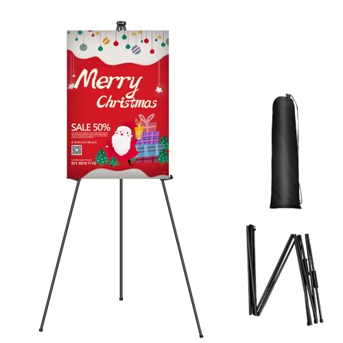 Klappbar Staffelei, 160cm Verstellbarer Künstlerstaffelei, Tragbare Leinwandständer, Einstellbare Metall Display Halterung Stand für Hochzeit Malerei Skizze Show Poster Werbung Ausstellung Klappbar Staffelei, 160cm Verstellbarer Künstlerstaffelei, Tragbare Leinwandständer, Einstellbare Metall Display Halterung Stand für Hochzeit Malerei Skizze Show Poster Werbung Ausstellung von AUTOFU